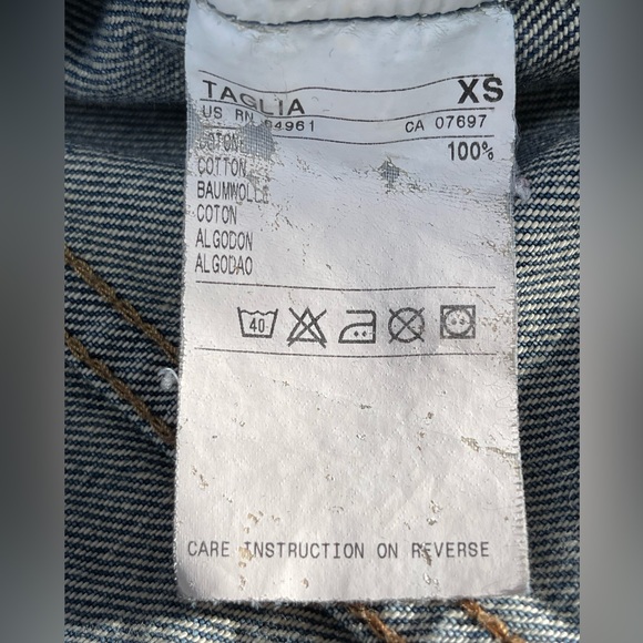 UNiTED COLORS OF BENETTON: Denim Blue Jean Jacket, Size XS - Picture 5 of 7